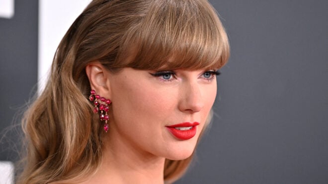 Taylor Swift at the 67th Annual Grammy Awards in Los Angeles on Feb. 2, 2025.