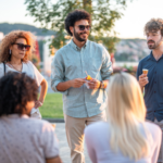 group of people outside