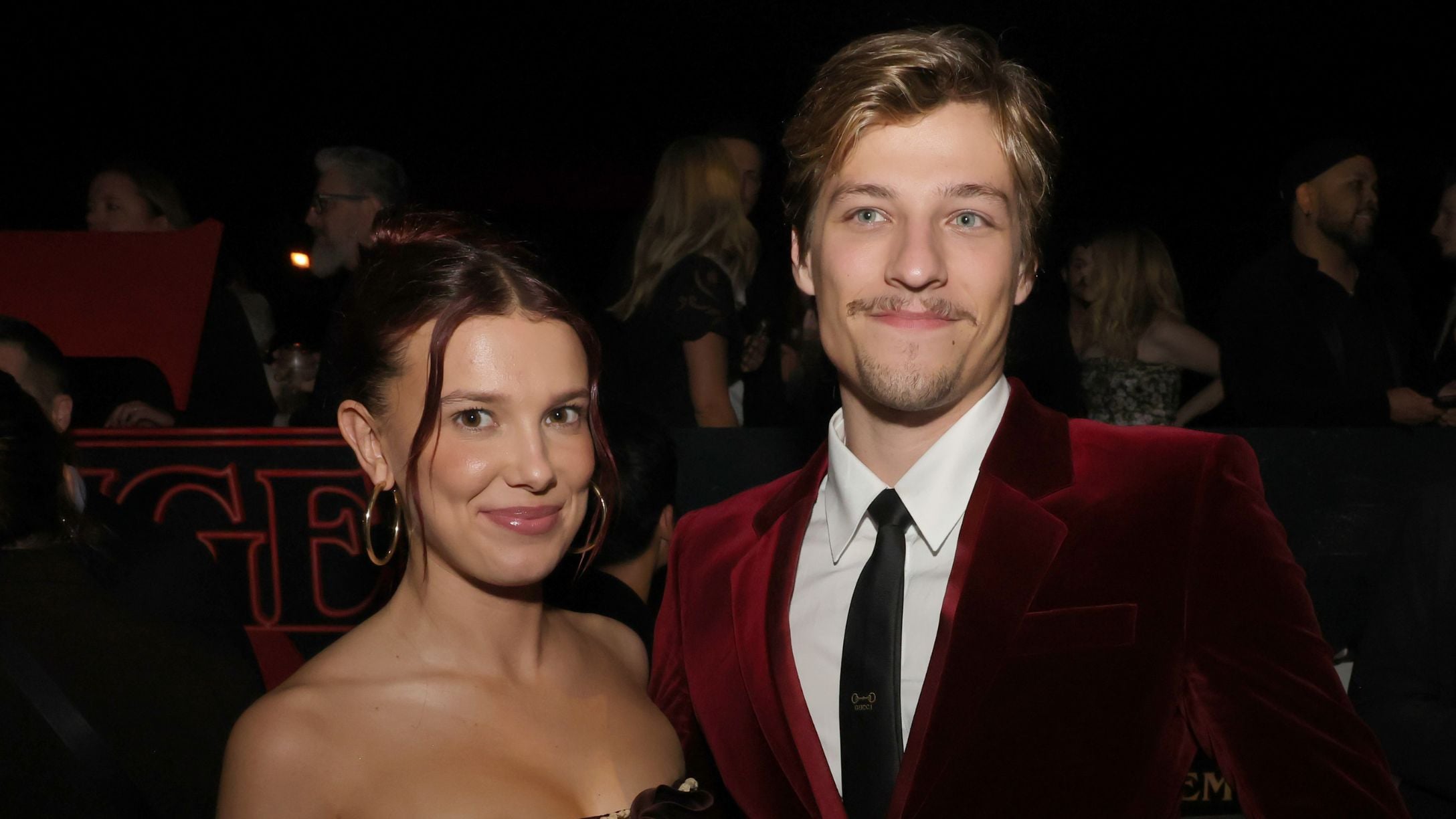 Millie Bobby Brown and husband Jake Bongiovi attend the after party for the Los Angeles Premiere of Netflix's Stranger Things in 2025