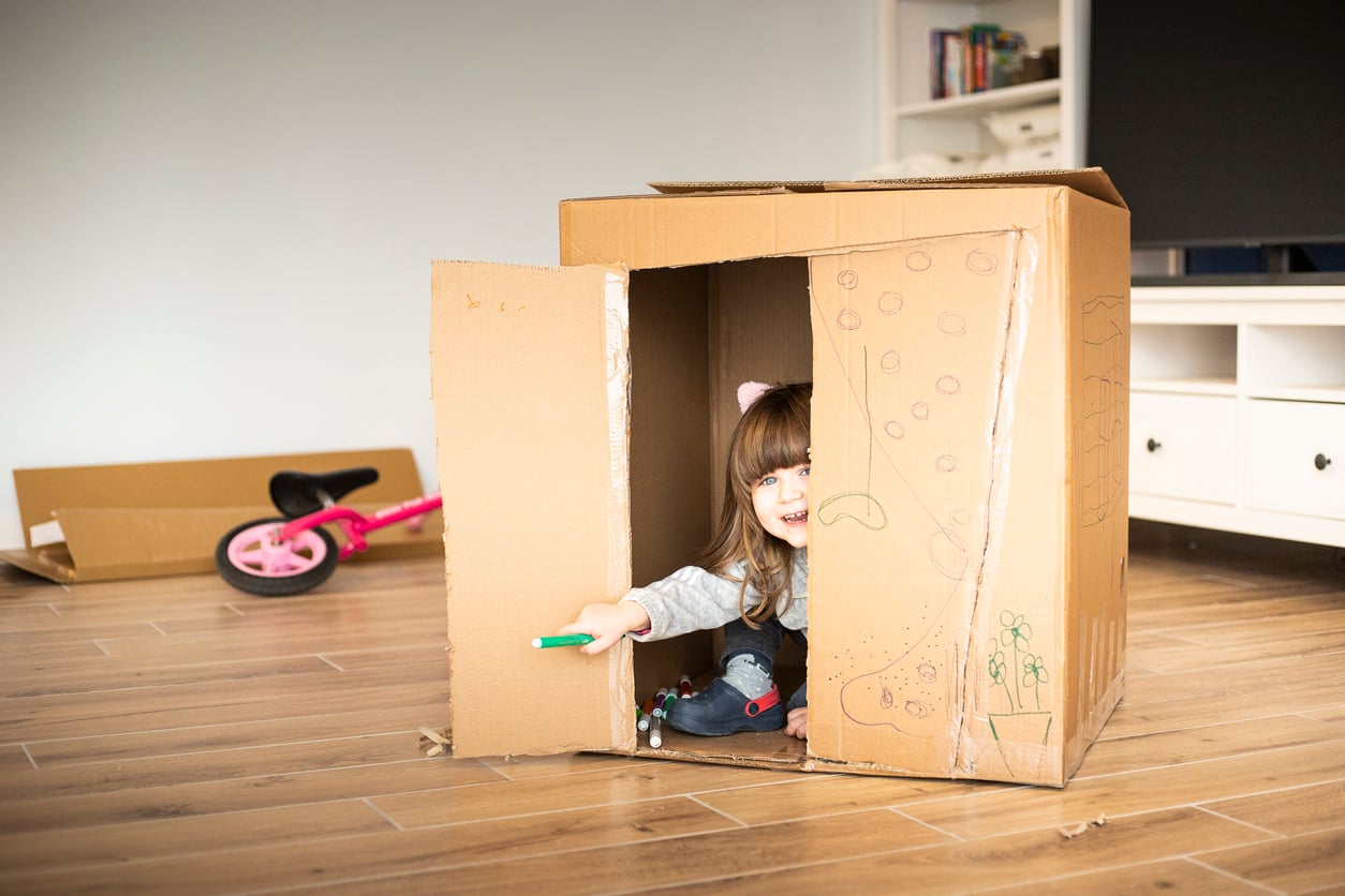 color a box for quiet time